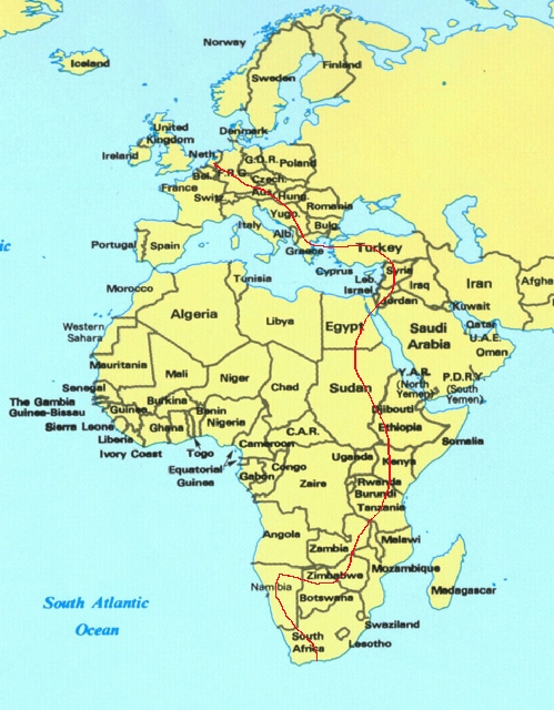 Route 2.jpg - Option 2, Egypt, Sudan and Ehtiopie are the Problem!
